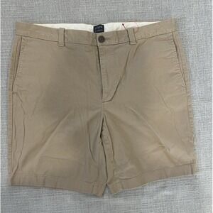J.Crew Khaki Shorts Men's 36 Classic Fit 9" Inseam Casual Chino Tan